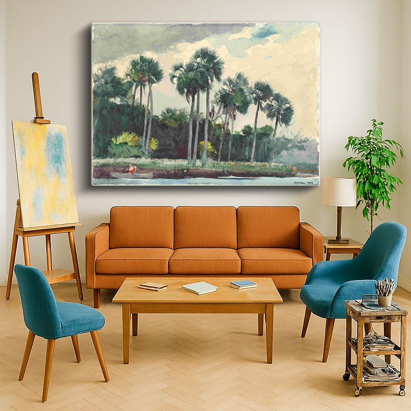 Ressam Kanvas Tablo 1087